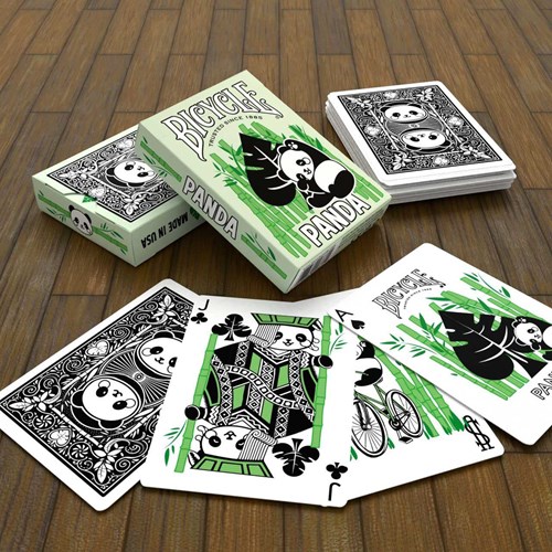 Bicycle cartes à jouer Panda - Poker - Cartes premium - Motif panda-3