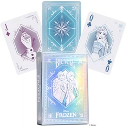 Bicycle cartes à jouer Disney Frozen bleu - jeu de poker premium