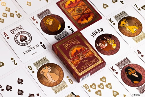 Bicycle cartes à jouer Lion King Disney - Cartes de poker - Qualité premium-3