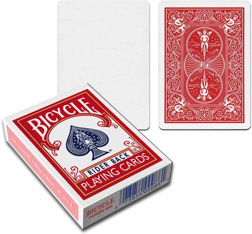 Bicycle cartes à jouer tours de magie rouges blanches cartes magiques