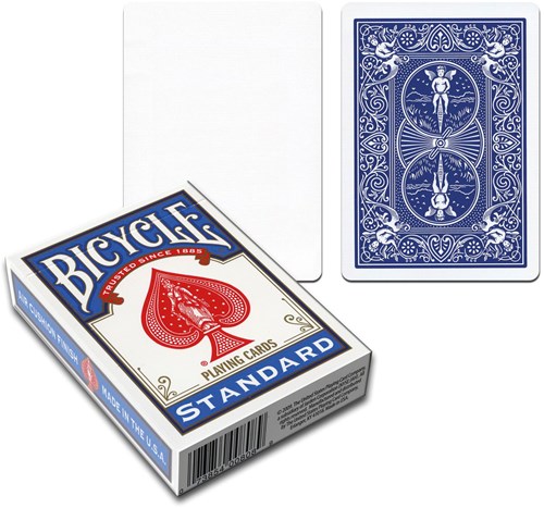 Bicycle cartes à jouer tours de magie bleu cartes magiques blanches