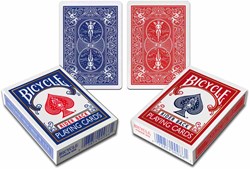 Bicycle cartes à jouer cartes magiques rouge bleu carton