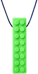 ARK Therapeutic kauwsieraad Brick Stick ketting limegroen sensorisch speelgoed Getextureerde bakstenen kauwhanger voor sensory seekers, geeft rijke orale input voor kinderen en volwassenen.