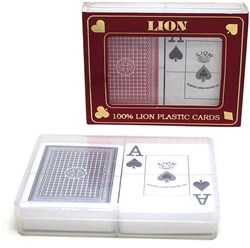 Hot Poker speelkaartenset met index 100% plastic - HOT Sports + Toys