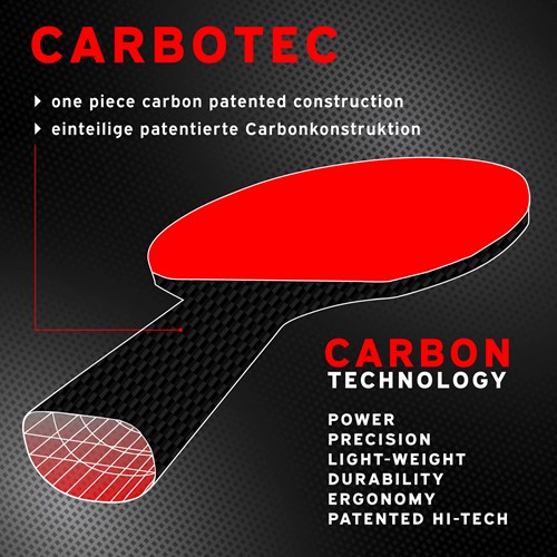 Schildkröt tafeltennisbat CarboTec 3000 carbon technologie-3