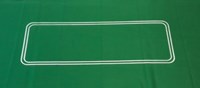 HOT Sports + Toys pokerkleed groen vilt ovaal 93x182cm casino