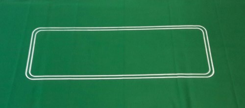 HOT Sports + Toys pokerkleed groen vilt ovaal 93x182cm casino