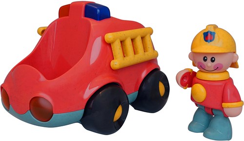 Tolo brandweerauto BIO First Friends speelgoedauto duurzaam interactief-2