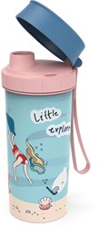 Rotho schoolbeker kids drinkfles 400ml explorer meisjes multicolor