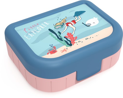Rotho boîte à lunch enfants rose 1L - boîte repas pratique pour enfants