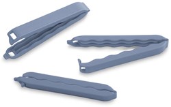 Rotho vershoudclips groot 10 stuks blauw - duurzame sluitclips