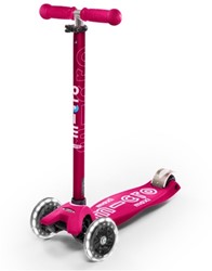 Micro trottinette Maxi Deluxe Rose LED