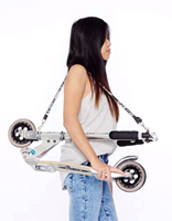 Micro reflecterende draagriem scooter blauw - Reflectieve transportband-3