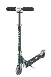 Micro kinderstep Sprite LED Forest Green - verstelbaar en inklapbaar
