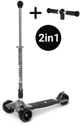 Micro Kickboard step Monster 2in1 Volcano Grey - verstelbaar en opvouwbaar