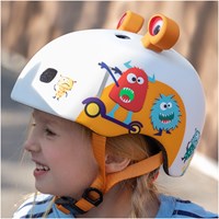 Micro casque vélo 3D Monsters S - casque enfant avec lumière LED-2