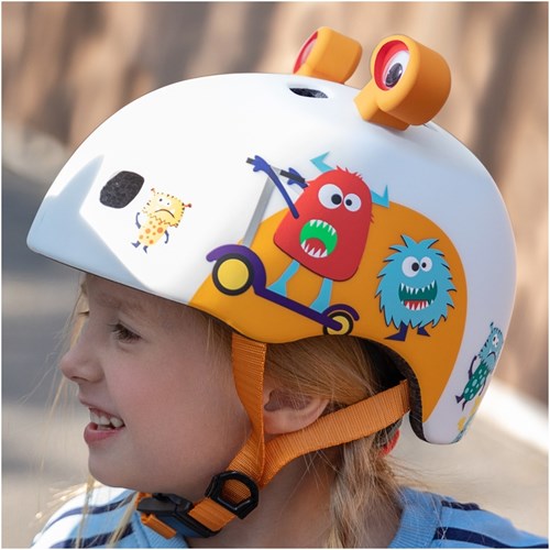 Micro casque vélo 3D Monsters S - casque enfant avec lumière LED-2
