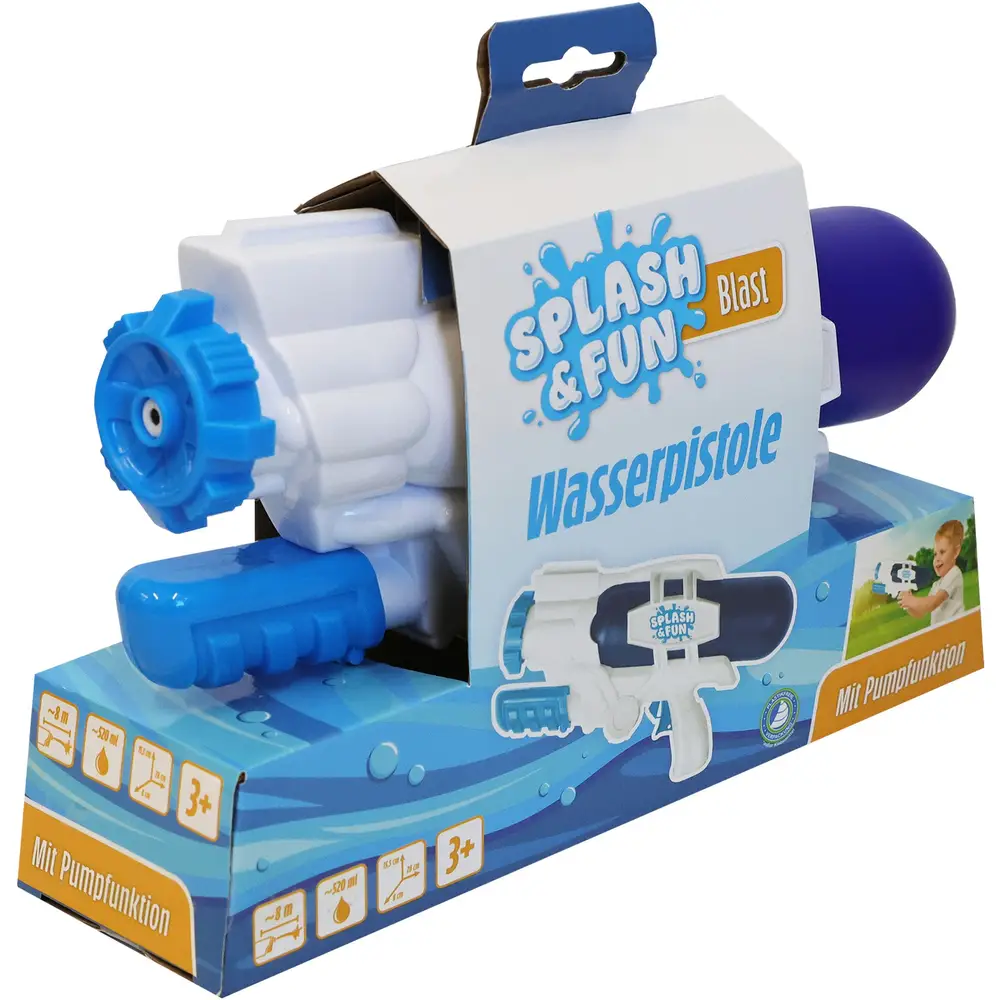Vedes pistolet à eau avec fonction pompe et tir 28 cm multicolore