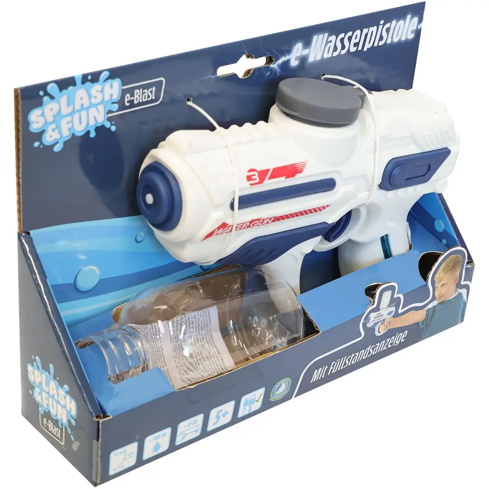 Vedes pistolet à eau électrique 18 cm - jouet Splash & Fun
