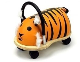 Wheelybug loopauto tijger - houten ride-on speelgoed klein