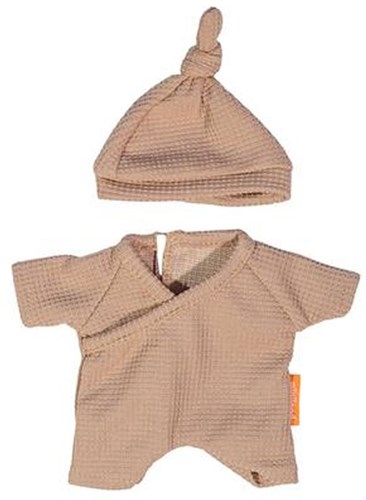 Miniland pyjama poupée avec bonnet - vêtements poupée 21cm multicolore