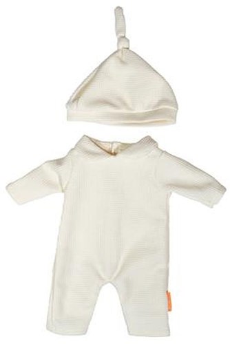 Miniland poppenpyjama met muts 38cm - poppenkleding accessoire