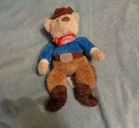 Harlekijn Cowboy beer (knuffel)