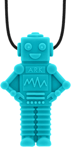 ARK Therapeutic sensorische kauwketting robot voor kinderen en volwassenen Speelse, robotvormige kauwketting met veel textuur voor sensorische zoekers.