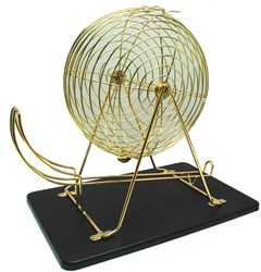 HOT Sports + Toys Lotto-Kienmolen met metalen korf en 90 ballen 43cm