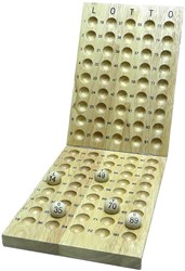 HOT Sports + Toys houten Lotto controlebord voor 90 ballen 25 mm