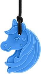 ARK Therapeutic kauwketting eenhoorn sensorisch speelgoed XXT stevig blauw Kauwketting in eenhoornvorm met hart en ster, voor lichte tot matige kauwers.