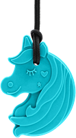 ARK Therapeutic sensorische kauwketting Chewnicorn voor kinderen en volwassenen Kauwketting in eenhoornvorm met hart en ster, voor lichte tot matige kauwers.