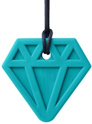 ARK Therapeutic kauwketting diamant voor kinderen - bijtsieraad speelgoed Brede, diamantvormige kauwketting met lichte textuur, voor kinderen en volwassenen.