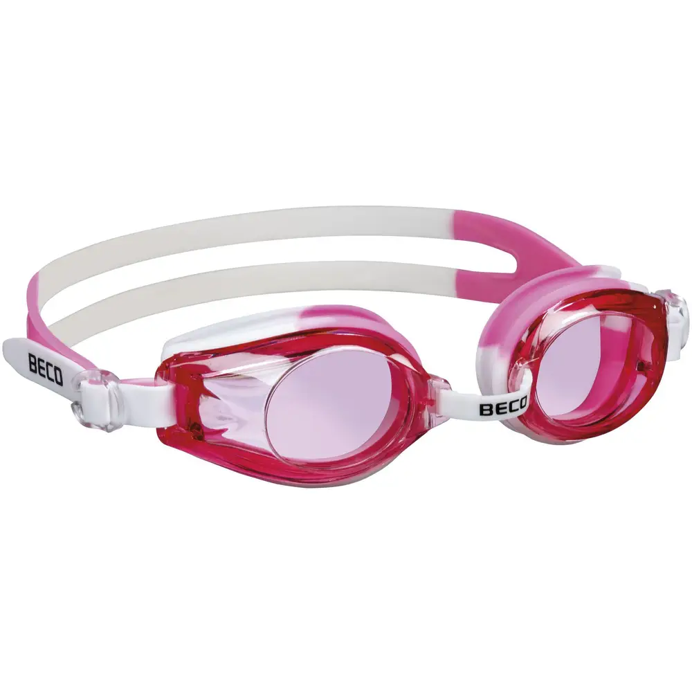 Beco lunettes de natation pour enfants - blanc/rose - protection UV et anti-buée