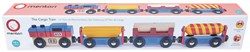 Mentari train de marchandises en bois jouet - durable et créatif