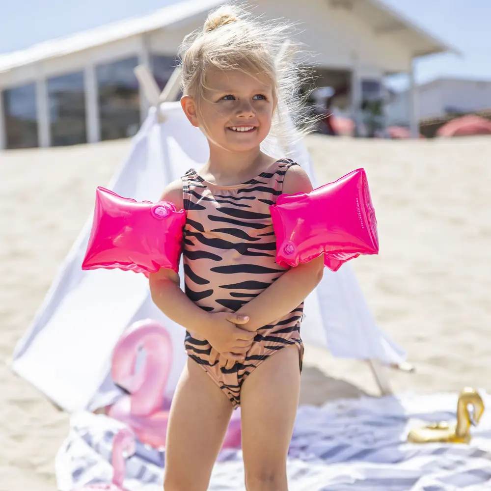 Swim Essentials brassards de natation rose néon 0-2 ans 0-15 kg