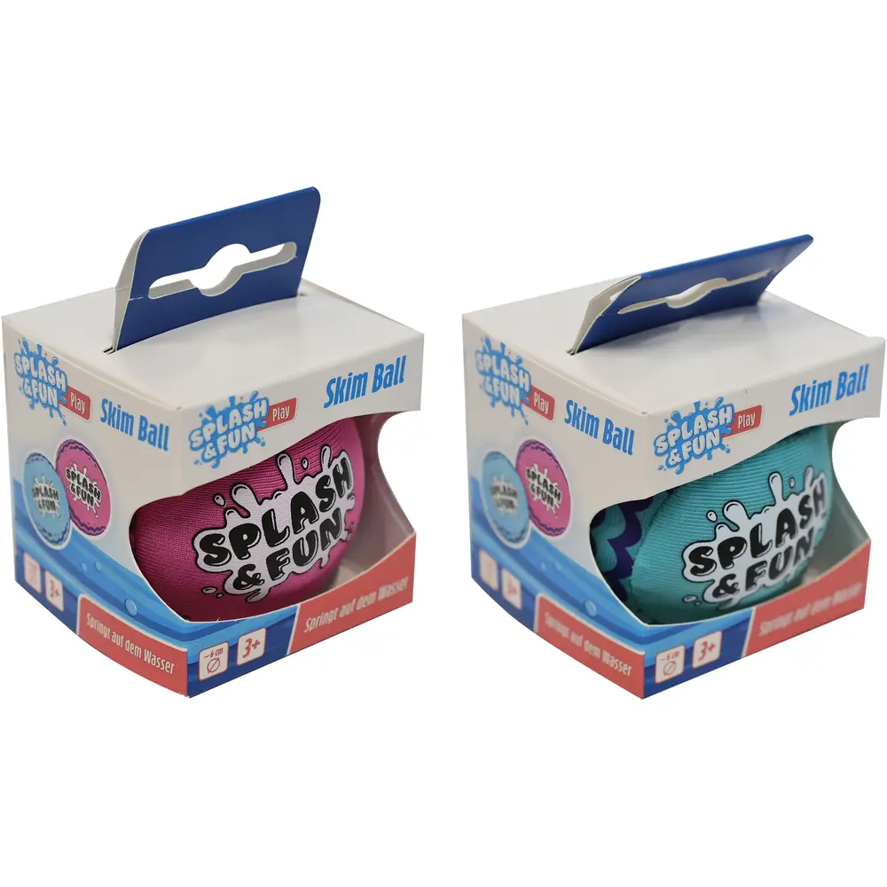 Vedes waterbal speelgoed voor kinderen - Skim bal 6 cm multicolor