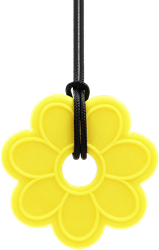 ARK Therapeutic kauwketting bloem geel speelgoed voor kinderen Robuuste, bloemvormige kauwketting voor stevige kauwers die orale sensorische input zoeken.