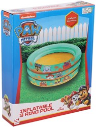 Paw Patrol piscine gonflable 3 anneaux 100 cm avec ballon de plage