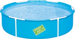 Bestway zwembad kinderbad My First Frame Pool rond 152x38cm blauw