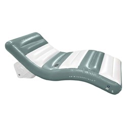 Swim Essentials Matelas Gonflable Luxe - Vert Blanc - Piscine 180 cm
