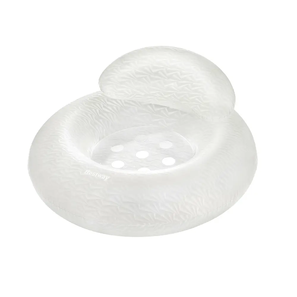 Bestway zwemband met hoofdsteun - transparant schimmerend PVC 97cm