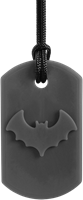 ARK Therapeutic collier à mâcher Bat Bite gris foncé XXT - jouet sensoriel Kauwketting met vleermuismotief voor stevige kauwers die sensorische steun zoeken.