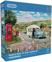 Gibsons puzzle Which Way to the Campsite 1000 pièces carton