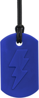 ARK Therapeutic kauwketting speelgoed Bolt Bite bliksemschicht blauw Kauwketting met bliksemschichtmotief, geschikt om met de voortanden op te kauwen.