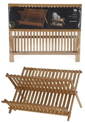 Excellent Houseware afdruiprek bamboe - duurzaam keukenrek bruin