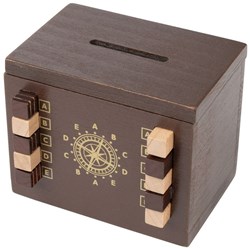 Philos puzzle Secret Box Locksmith boîte à énigmes et tirelire en bois