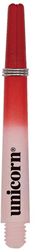 Unicorn dart shafts Gripper 3 Two-Tone rood-wit small thread kort 3 stuks