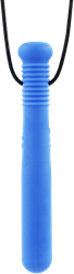 ARK Therapeutic collier à mâcher batte de baseball jouet sensoriel bleu Lange, gladde kauwketting in honkbalknuppelvorm, geschikt voor stevige kauwers.