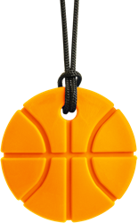 ARK Therapeutic collier à mâcher basket orange XXT jouet sensoriel Ronde, brede kauwketting voor sportfans, geschikt voor intensieve kauwers, kinderen en volwassenen.